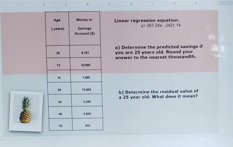 + Background Layout - Theme Transition 1. 2 13 14 56 7 B Age Money in Linear regression-example-1