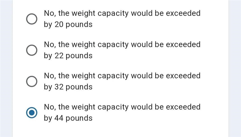 You are about to enter an elevator with a weight capacity of 500 pounds. There are-example-1