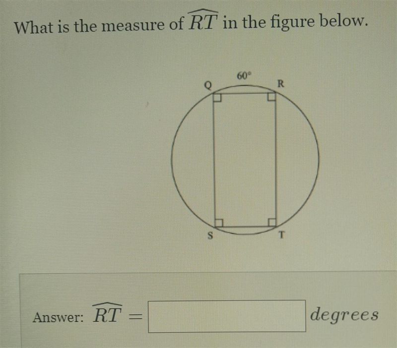 What is the measure of RT in the figure below-example-1