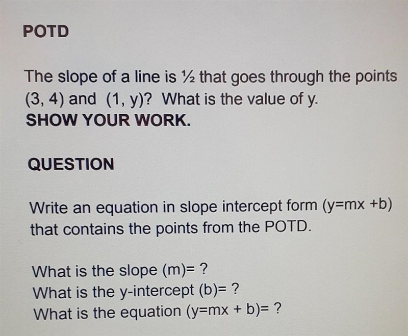 I need the POTD (problem of the day) explained please-example-1