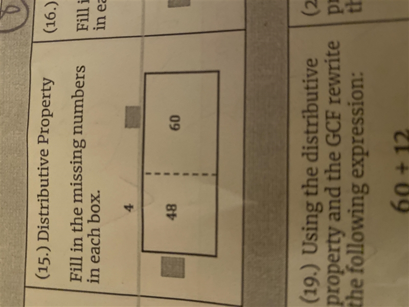 Using the distributive property and the GCF rewrite the following expression of 40 and-example-1