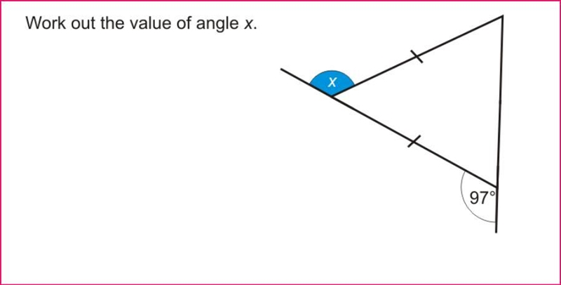 Workout the value of x.-example-1