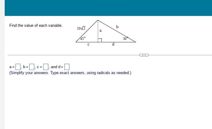 3 Find the value of each variable.-example-1