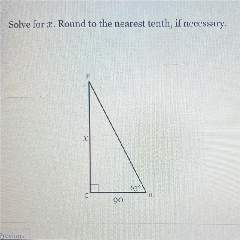 Solve for x . Round to the nearest tenth, if necessary.-example-1