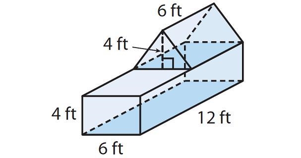 What is the area of the composite solid? 300 sq. ft. 296 sq. ft. 336 sq. ft. 372 sq-example-1