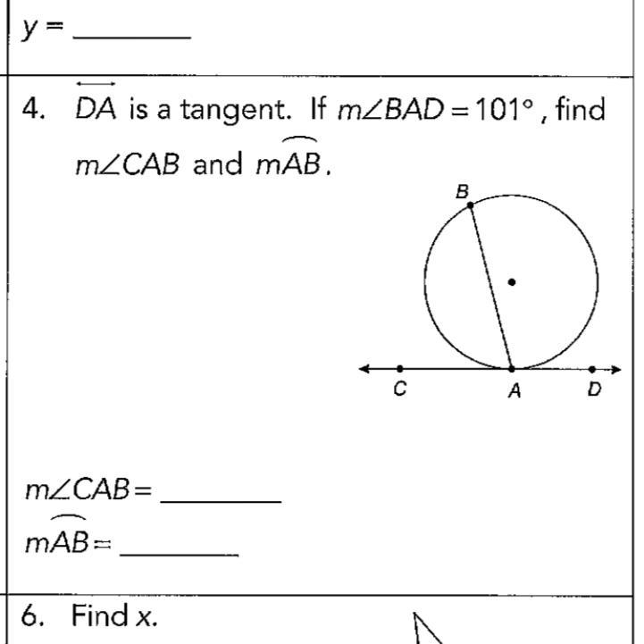 Do number 4. not drawn to scale.i only care about the answers & the steps-example-1