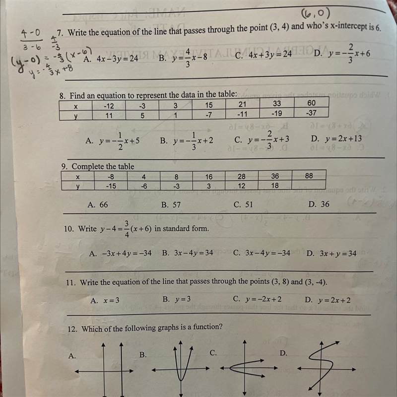 For number 7, what did I do wrong for the negatives/positives to not match up with-example-1