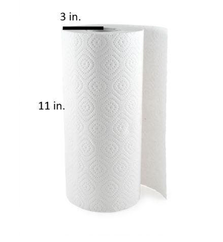 Paper towel rolls are covered with a plastic wrapper. How much plastic would be needed-example-1