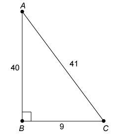 What is the trigonometric ratio for cosC? Enter your answer in the boxes. Simplify-example-1