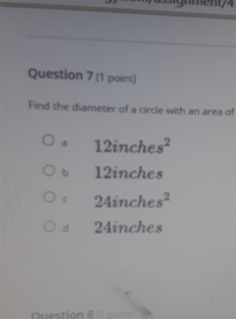 Find the diameter of a circle with an area of 452.16 in-example-1