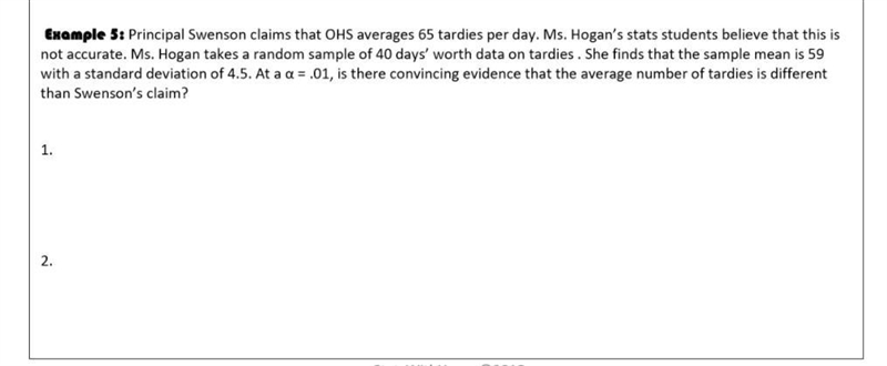 My subject is Statistics and the homeworks topic is Hypothesis Testing (z-tests). I-example-1