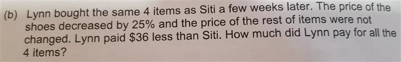 7. Siti spend 20% of her money on 1 bag and 2 T-shirts. The bag cost 3 times as much-example-1