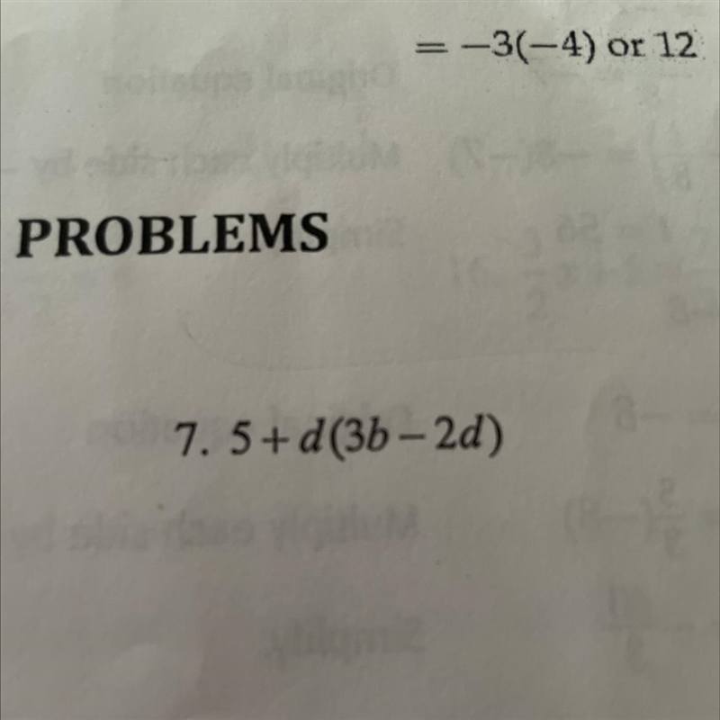 Evaluate each expression if a=2,b=-3,C=-1, and d=4 5+d(3b-2d)-example-1