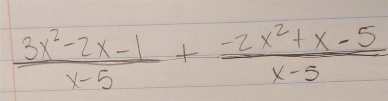 when combining like terms, do i do 3x^2 plus negative 2x^2? or does the sign change-example-1