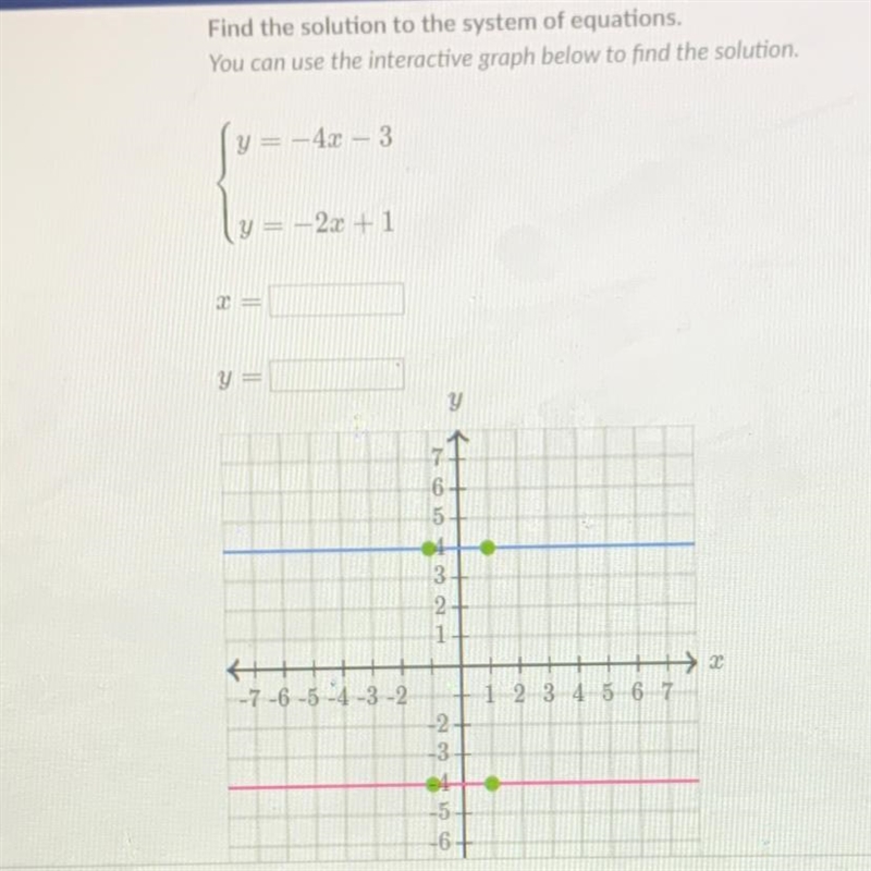 Find the solution to the system of equations-example-1