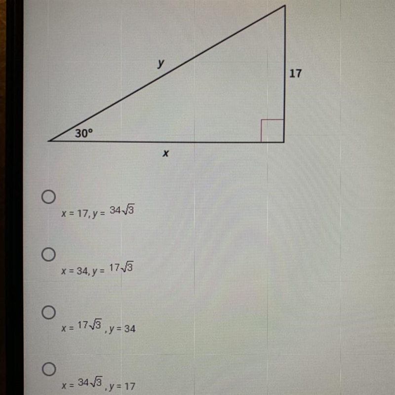 Find the values of x and y.-example-1