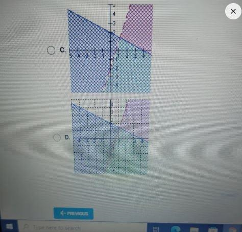 Which of the following is the solution to the following system of inequalities?Let-example-3