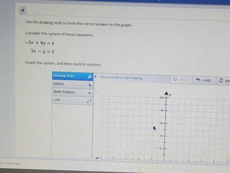 Use the drawing tools to form the correct answer Consider this system of linear equations-example-1