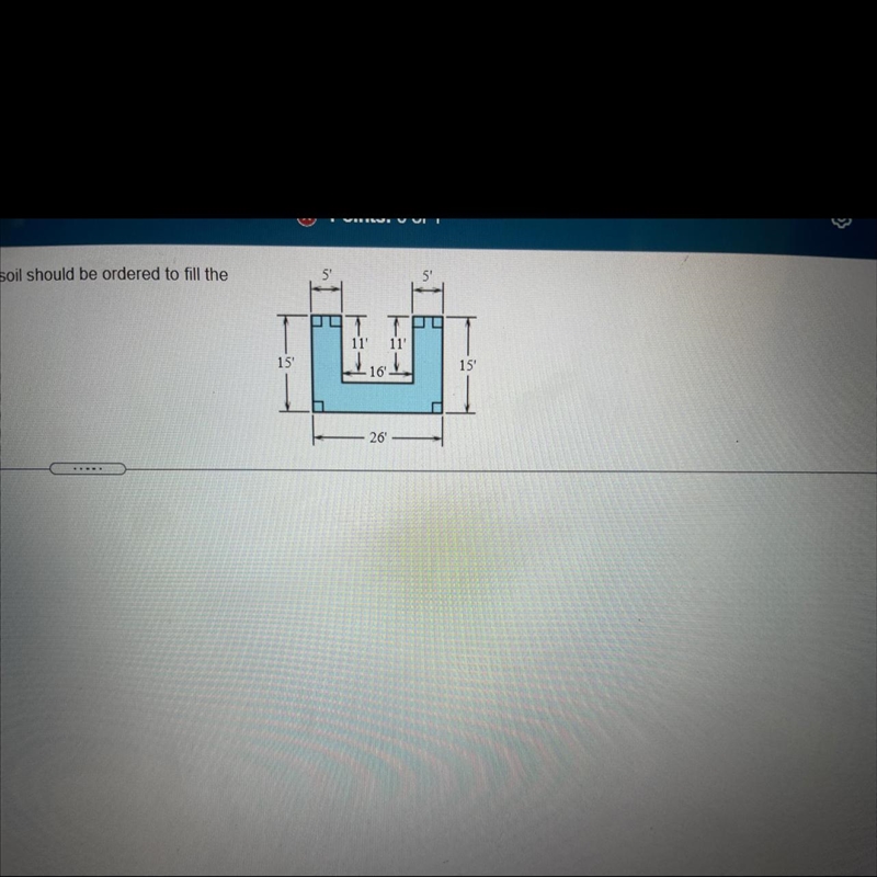 Please read question and know that the shape is in feet not inches and we are trying-example-1