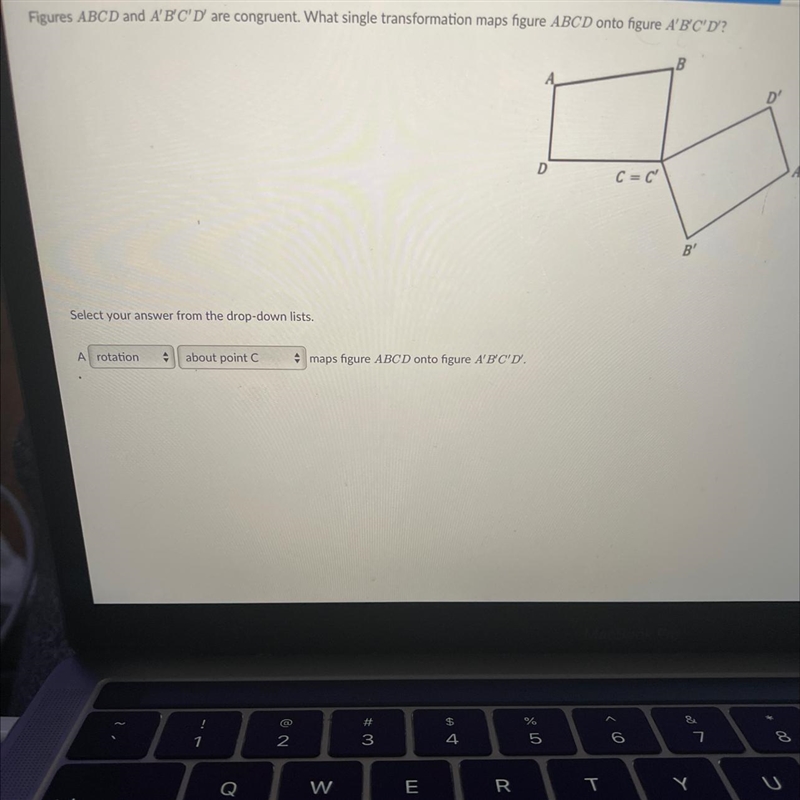 What is the single transformation maps figure abcd onto figure a’b’c’d’-example-1