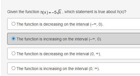 PLEASE HELP URGENT EXPLAIN HOW TO DETERMINE IF ITS INCREASING OR DECREASING-example-1