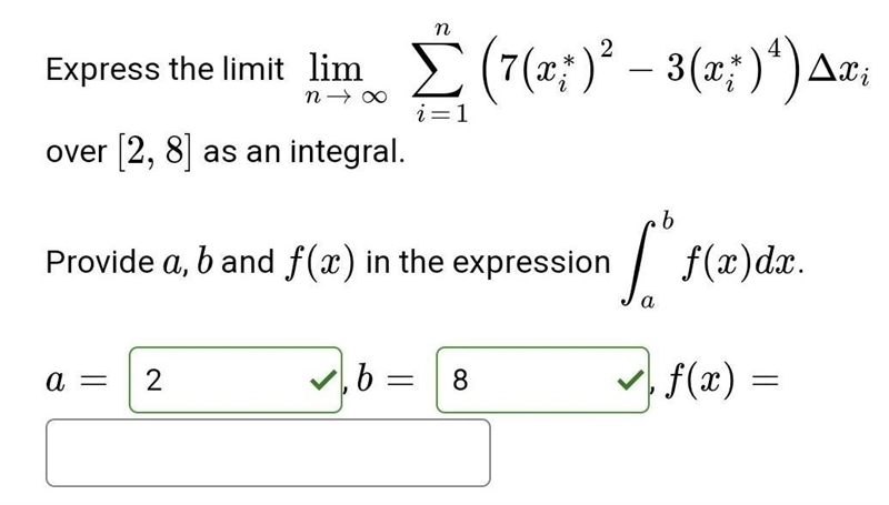 What is f(x) in the expression?​-example-1