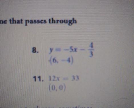 write the equation of a line perpendicular to the line that passes through the given-example-1