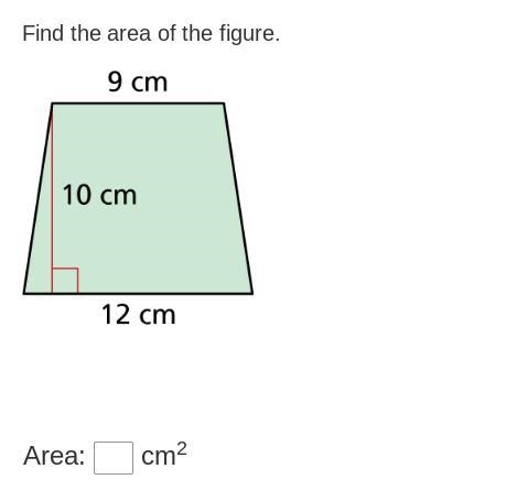 Find the area of the figure.-example-1