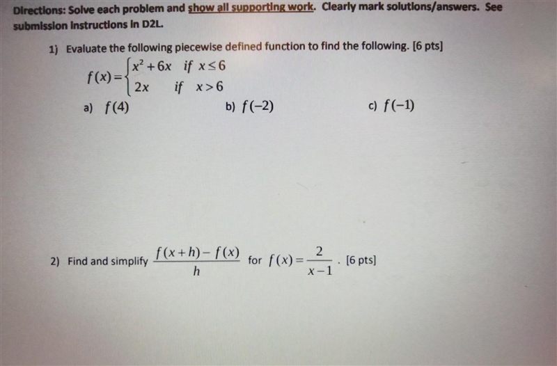 NO LINKS!! Solve each problem and show all supporting work. Mark solutions and answers-example-1