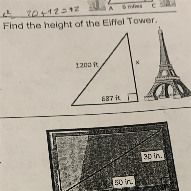 Find the height of the Eiffel Tower.-example-1