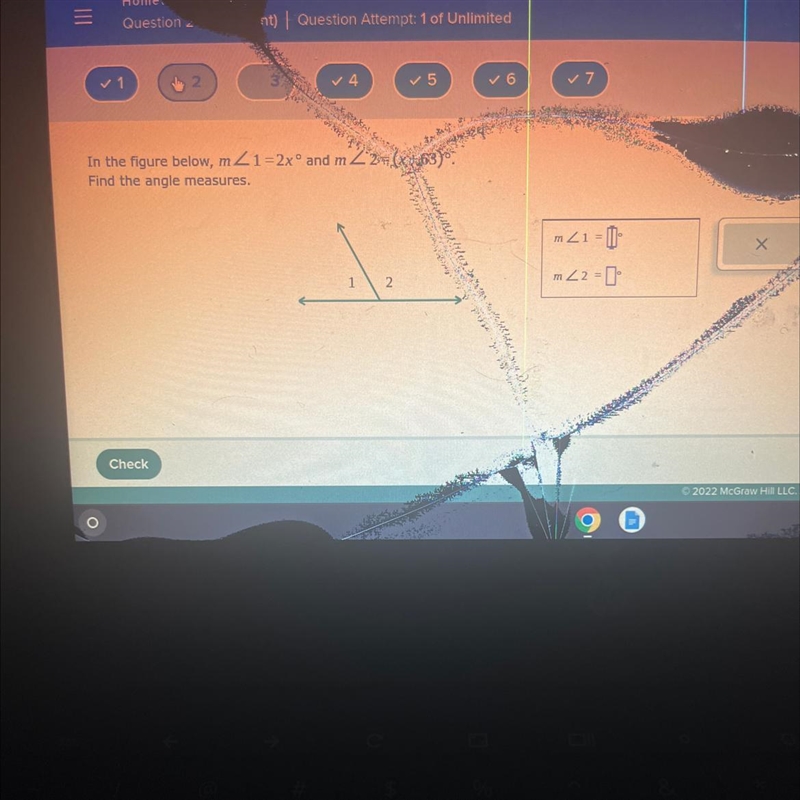 HELP DHDH angle 2 = (x+63). Find thr angle measures-example-1