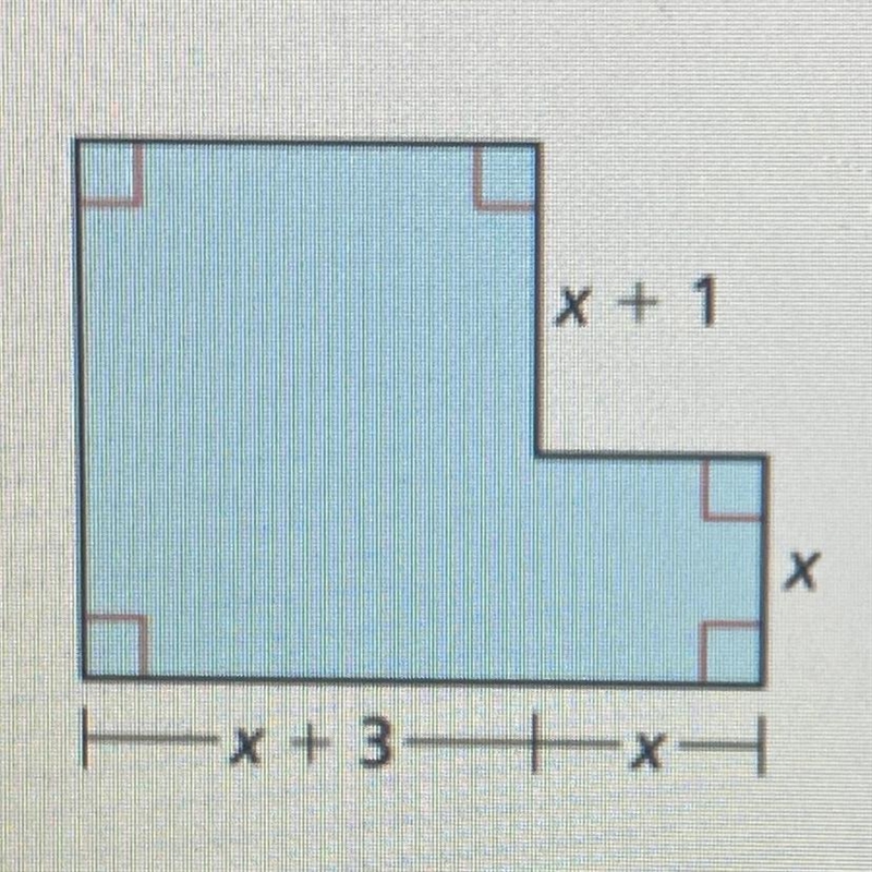 Write an expression for the perimeter of the figure shown.-example-1