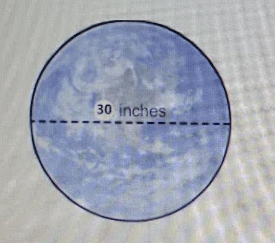 A globe has a diameter of 30 in.The volume of this globe is approximately ___ cubic-example-1