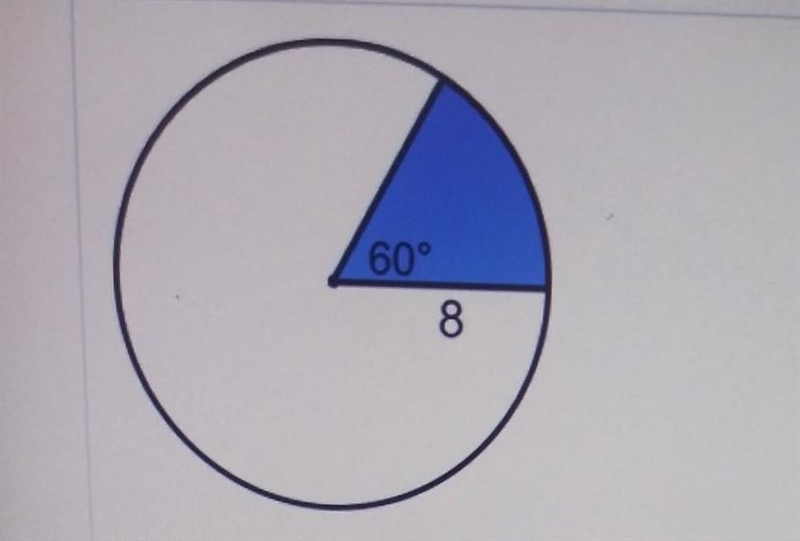 the ratio to use to find the area of the sector is ____.the area of the circle is-example-1