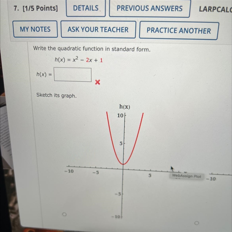 Part 2 is vertex , axis of symmetry and x intercept-example-1