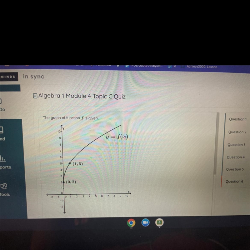 A)Describe the graph of f as a transformation of the graph y= square root of x. B-example-1