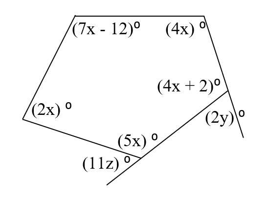 Find the value of x,y,z. Picture attached-example-1