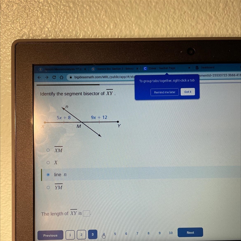 What is the length of XY-example-1