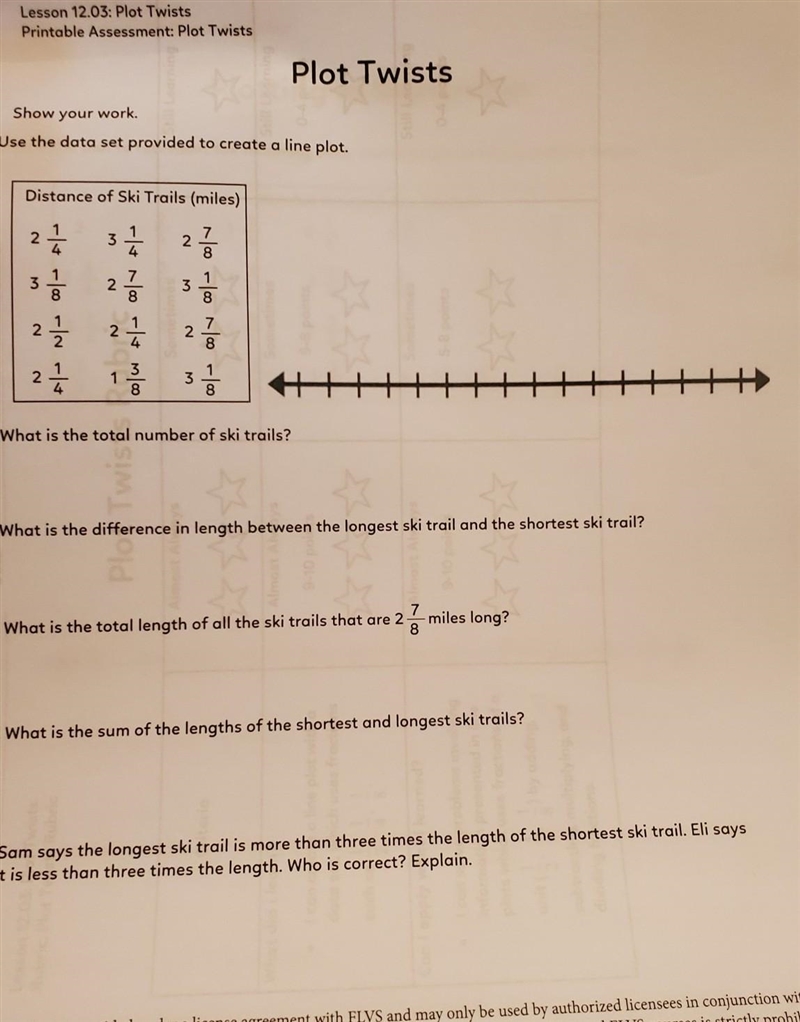 Lesson 12.03: Plot Twists Printable Assessment: Plot Twists Plot Twists Show your-example-1