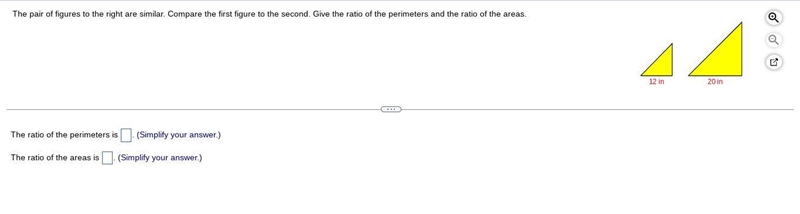 help pls! The pair of figures to the right are similar. Compare the first figure to-example-1