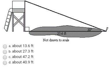 Estimate the length of the zip line and round to the nearest tenth of a foot-example-1