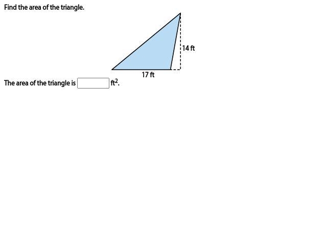 Find the area of the triangle.-example-1