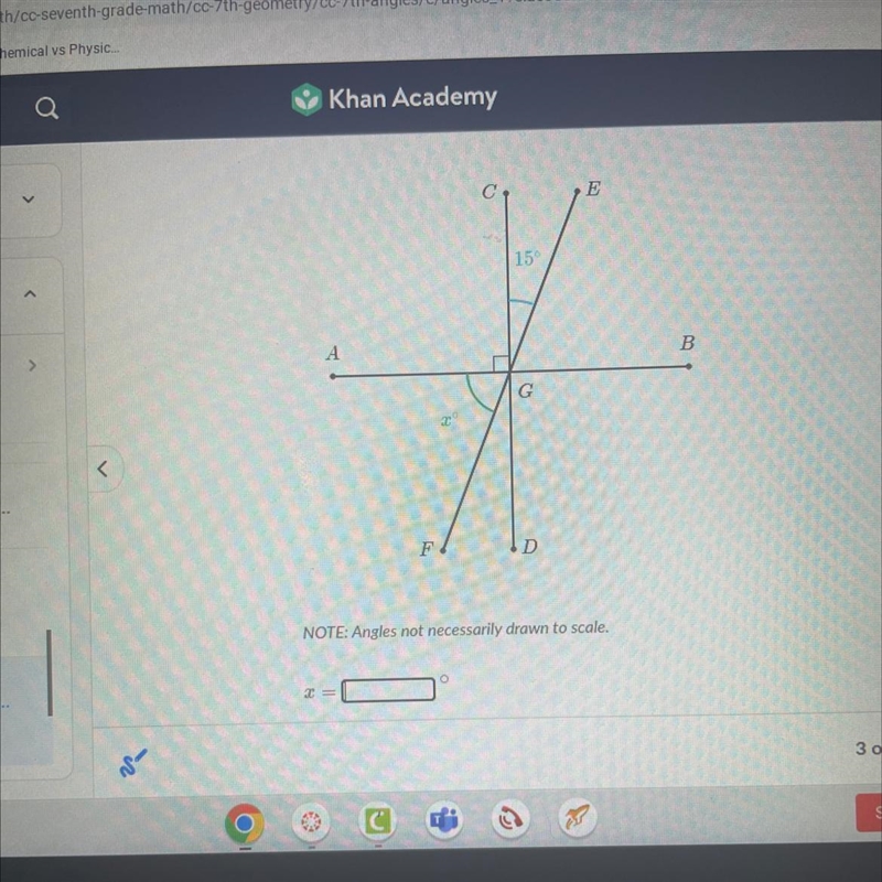 E B F D NOTE: Angles not necessarily drawn to scale.-example-1