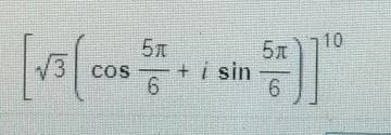 De Moivre's theorem solve and put in rectangular form ASAP-example-1