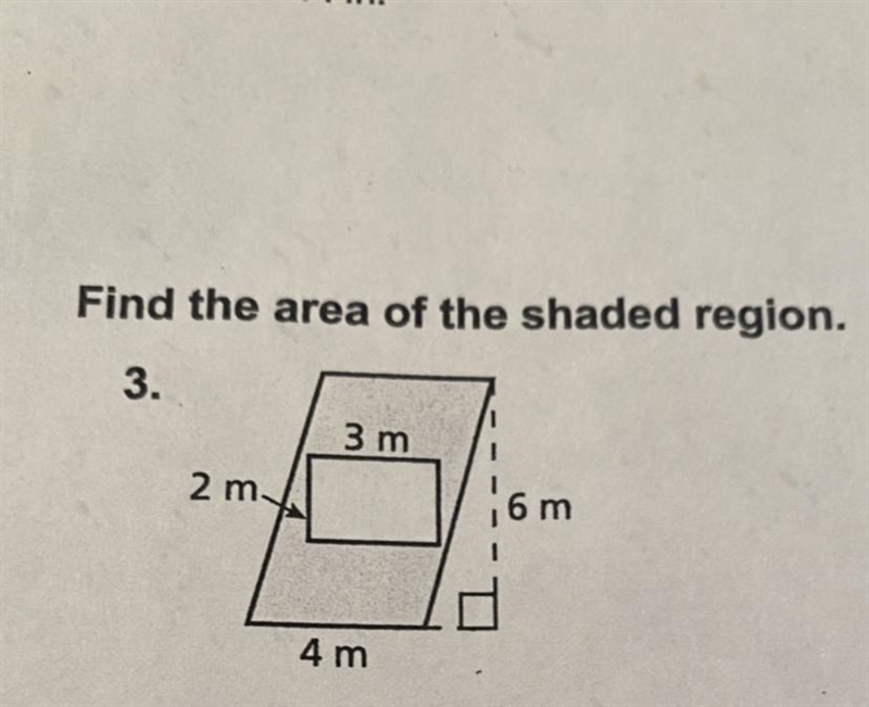 Hi! I was wondering the area of just the shaded region. I was having a hard time doing-example-1