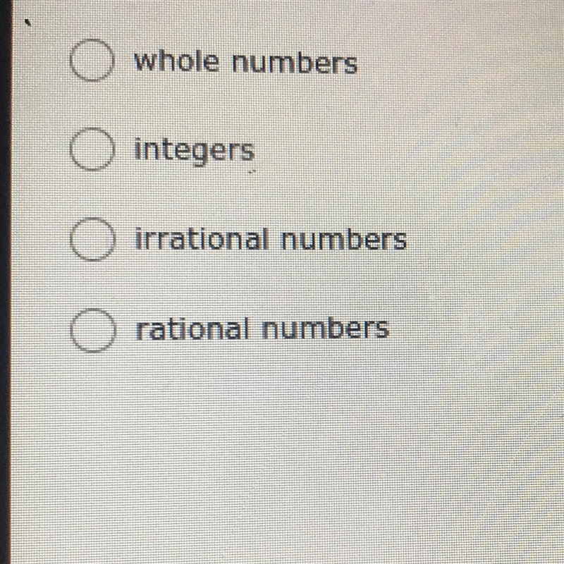 Which set of numbers is most reasonable to describe a persons hat size?-example-1