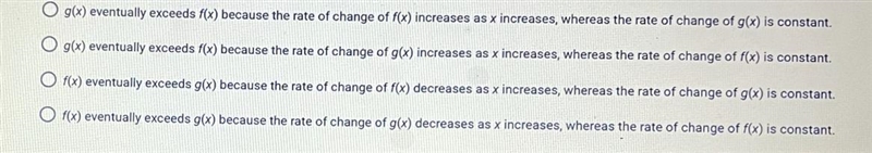 In the graph below, f(x) is a linear function, and g(x) is an exponential function-example-1