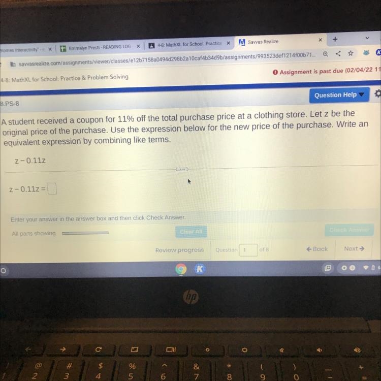 A student received a coupon for 11% off the total purchase price at a clothing store-example-1