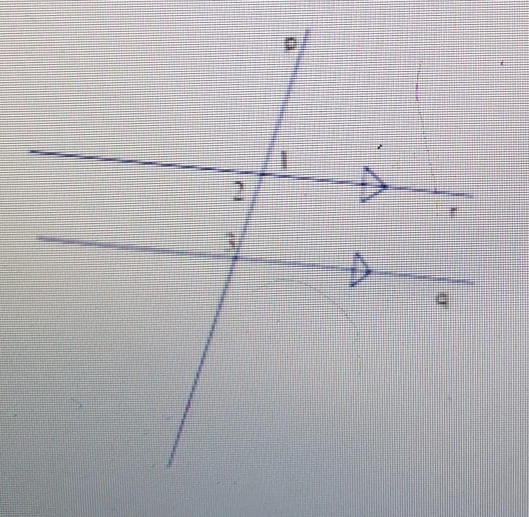 Write a two column proofGiven: q is parallel to r Prove: angle 1 is supplementary-example-1