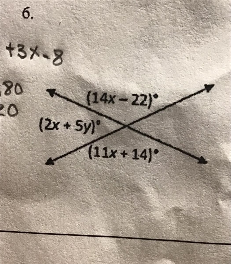 Find each angle and tell me the angle relationship i apologize for the work ok the-example-1